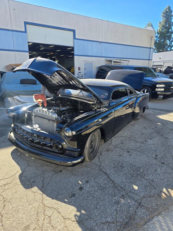 Chopped 1954 Chevy lead sled with a modern V8 swap