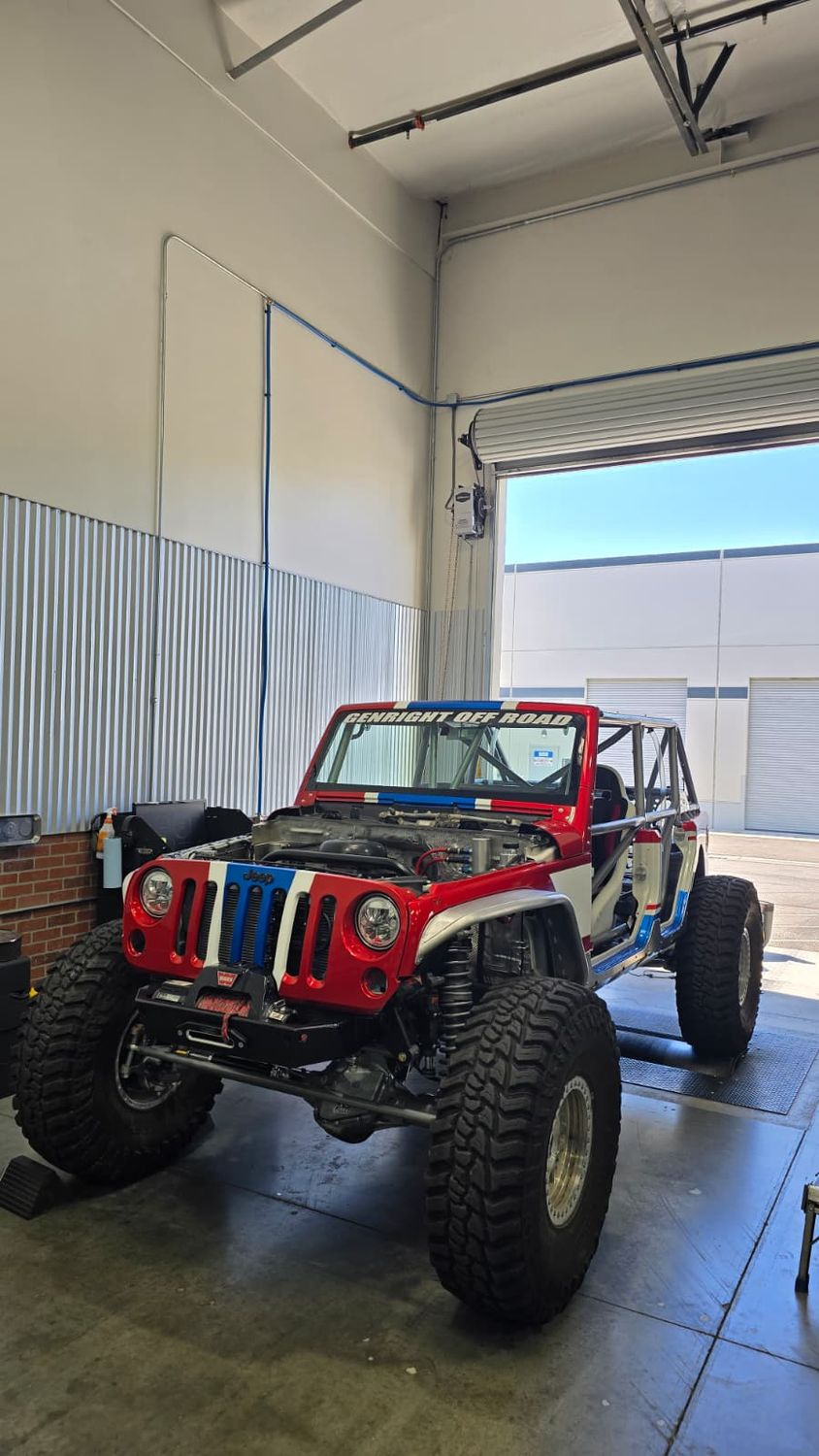 TerreMoto 2.0 GenRight Off Road LS3 Jeep in the Tune Guru dyno bay
