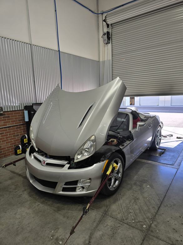 Saturn Sky Redline turbo on the dyno for a custom tune